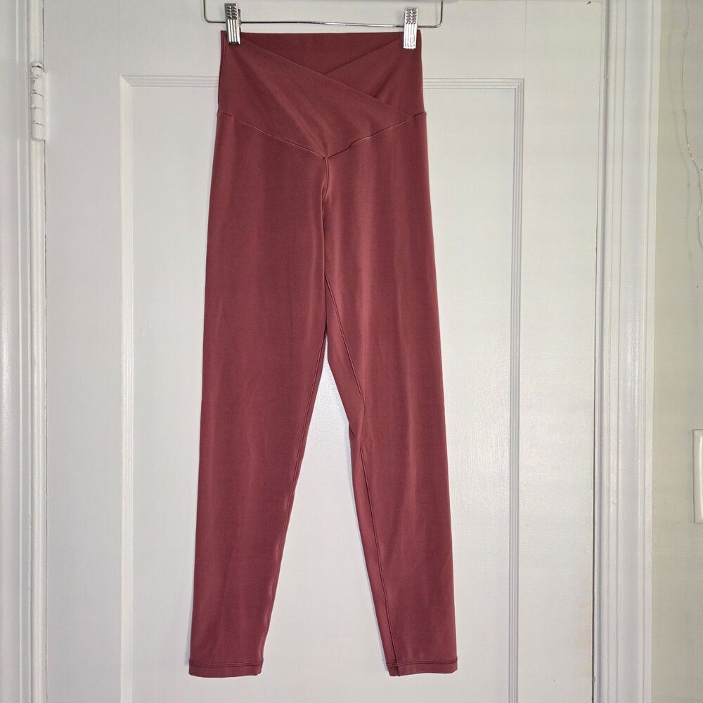 Aerie OFFLINE Real Me Leggings Womens Medium Mauve 7/8 High Rise Athletic Yoga